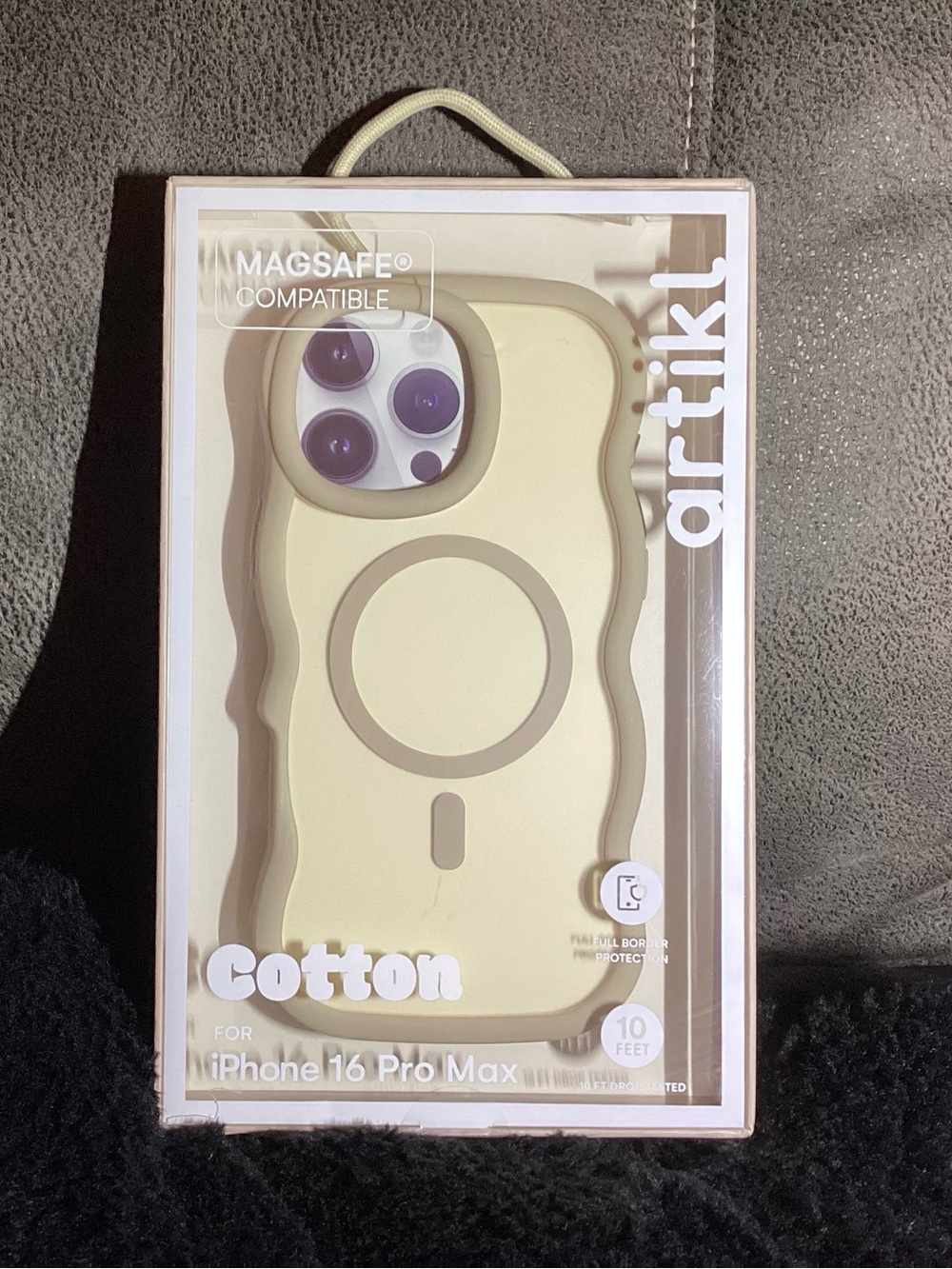 Cotton MagSafe Compatible iPhone 16 Pro Max Case - Light Yellow